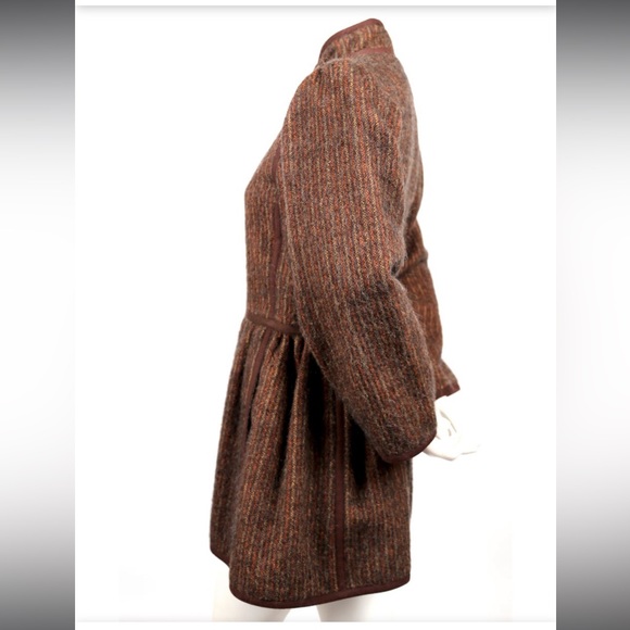 1976 YVES SAINT LAURENT 'Russian collection' striped wool coat size 36 EU (4-6) - Picture 8 of 15